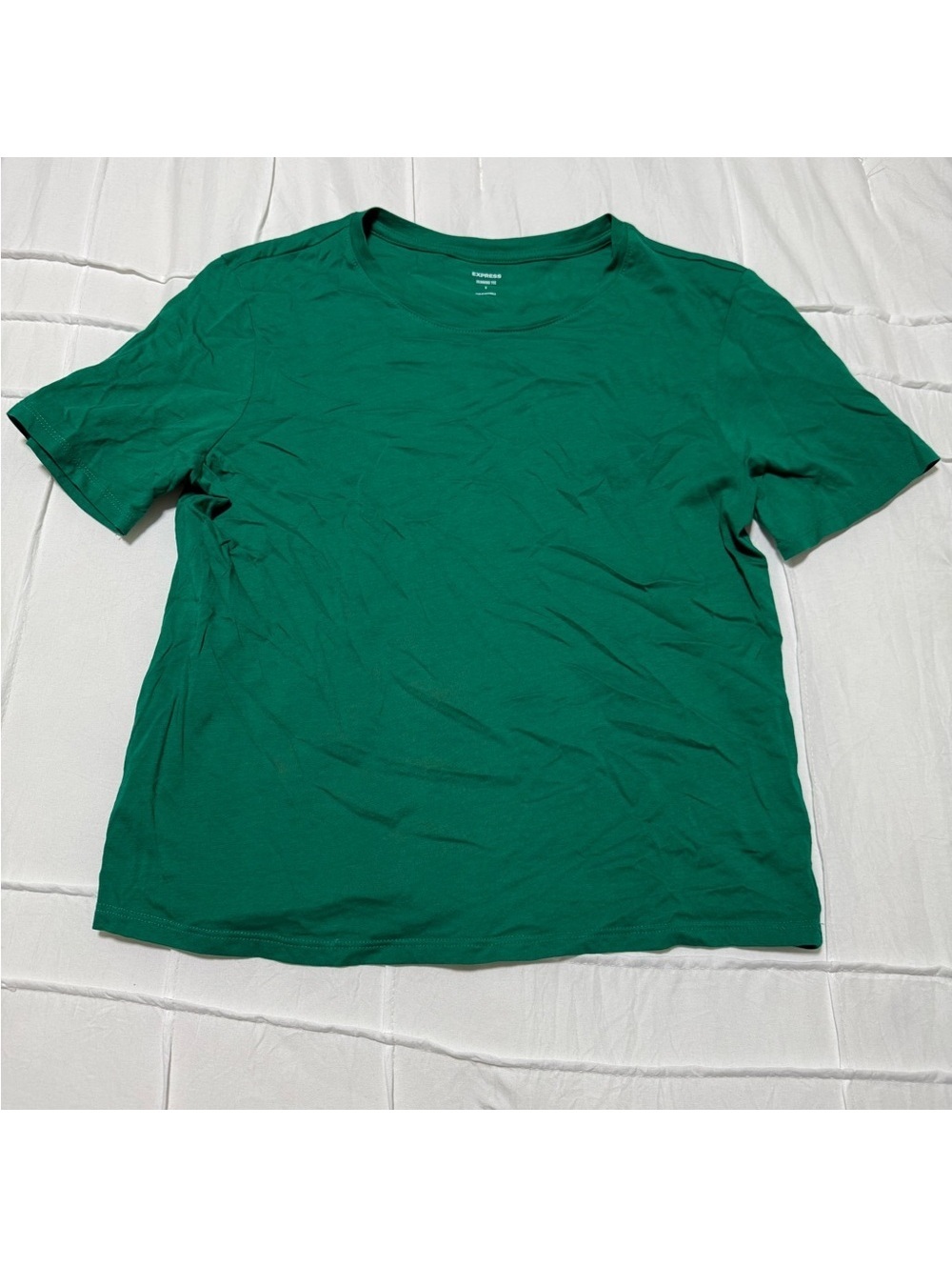 Express Kelley Green Skimming Tee